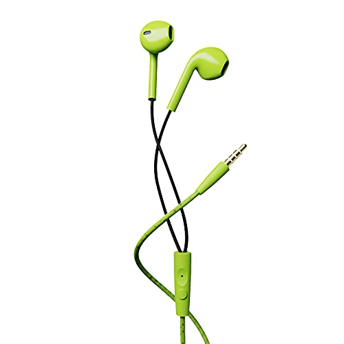 boAt bassheads 105 Wired in Ear Earphones with Mic (Green)