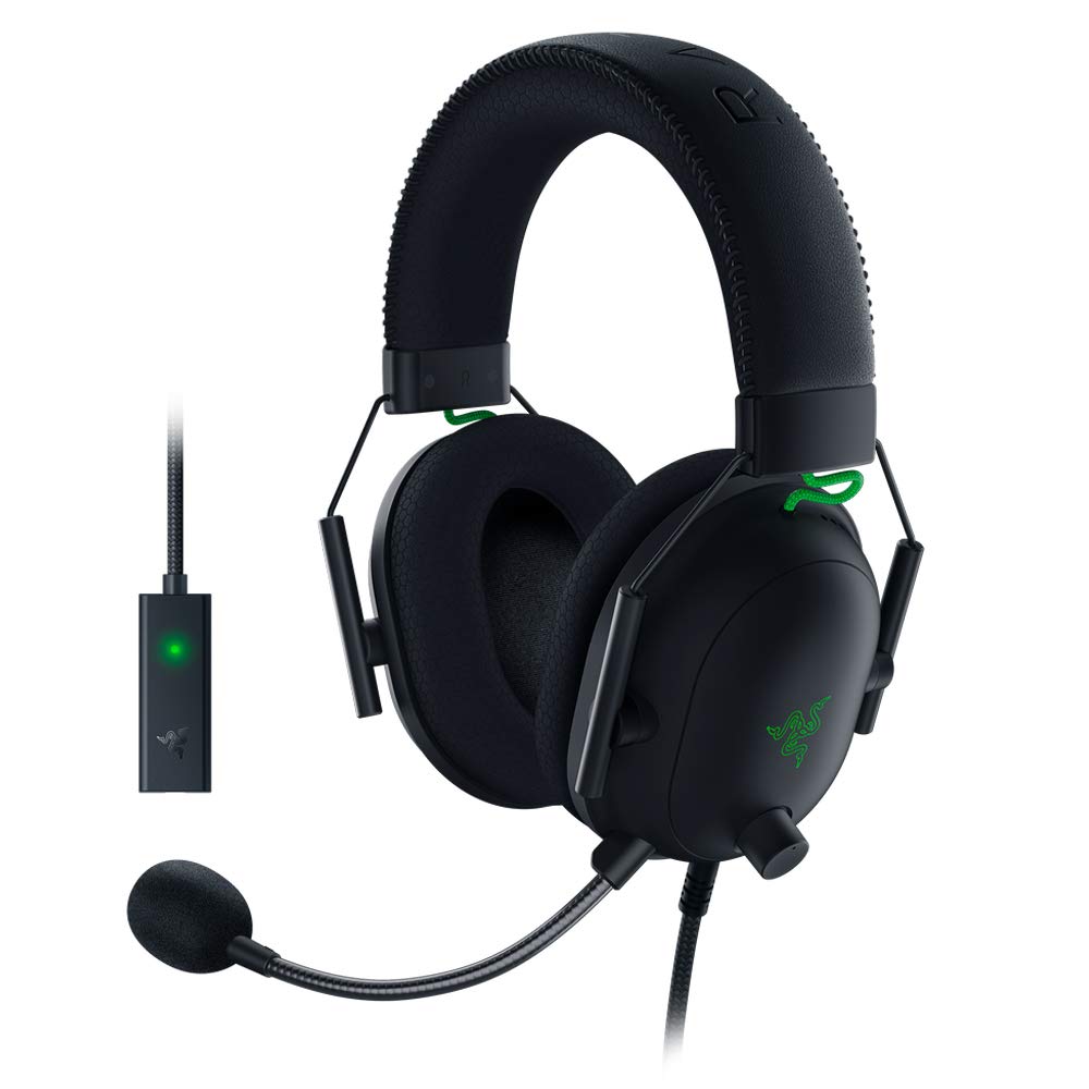 Razer BlackShark V2 X Wired Gaming On Ear Headset - Black|7.1 Surround Sound-50mm Drivers-Memory Foam Cushion-for PC,PS4,PS5,Switch,Xbox One,Xbox Series X|S,Mobile-3.5mm Audio Jack-RZ04-03240100-R3M1